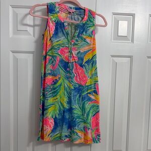 Lily Pulitzer Tropical Print Sleeveless Dress size XXS.
